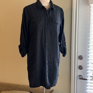 Lucky Brand Long Sleeve Black Dress Size Large